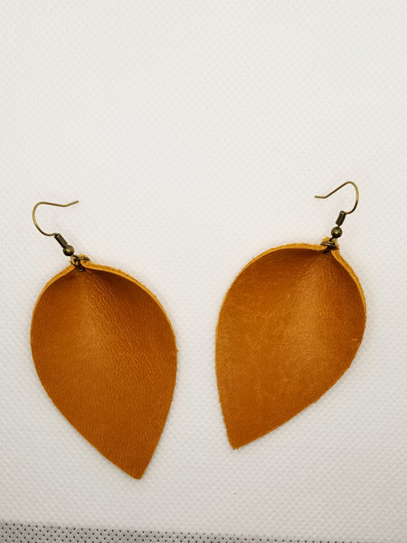 Genuine Leather Burnt Orange Petals - Avery + Emory Designs