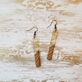 Wood and Resin Matchstick Earrings - Avery + Emory Designs