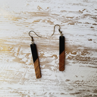 Wood and Resin Matchstick Earrings - Avery + Emory Designs